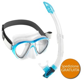 Combo Cressi Maschera Fiji + Snorkel Gamma Aqua