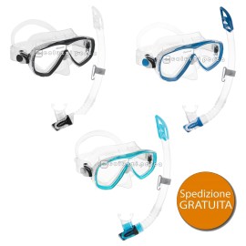 Combo Cressi Maschera Estrella + Snorkel Gamma