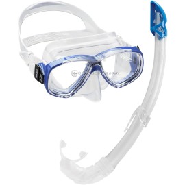 Combo Cressi Maschera Perla + Snorkel Mexico Blue