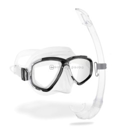 Combo Cressi Maschera Perla + Snorkel Mexico Black