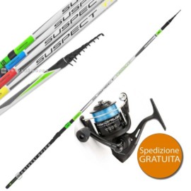 Combo Canna Tubertini Suspect Trout 4-10g - Mulinello Trabucco Hydrus FD 3000